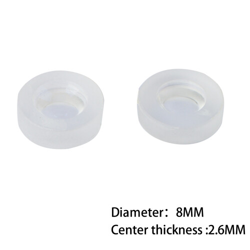 2PCS D8 Glass Double-Concave 20 Times  Expander Lens, Diode Lamp Holder Diffuser Lens 1