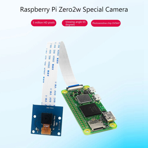 For Raspberry Pi Zero 2W Camera 5MP RPI Zero Camera+15 cm FFC Ov5647 Chip for Raspberry Pi Zero 2W Camera Module 2