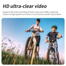 4K Pocket Action Camera HD LCD-SkäRm 270 Roterbar Wifi Sportkamera med VattentäTt Fodral för Resor Utan Kort