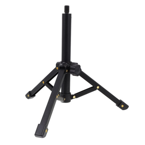 Portable Microphone Stand Desktop 1/4 Tripod Table Stand Adjustable Mic Stand Mic Clip Holder Bracket