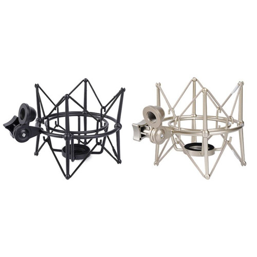Microfoon Shock Mount Verstelbare Mount Opname Microfoon Stand Metalen Beugel Pod Microfoon Stand (Champagne Goud)