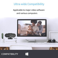 Webcam 1080P PC USB Camera 1080P Camera Professional HD Web Cam with Microphone for Computer Office Game Streaming