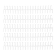 Binding Rings 30 Holes 22mm Inner Diameter White Wear Resistant Plastic 10 Pack