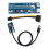 PCIE 16X Adapter,PCIE to PCI Express16x Extender,with 4 Solid Capacitors and 6Pin Interface,for Video Card Mining 3
