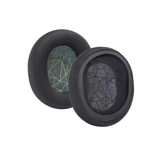 Höronkuddar för  Arctis 1/3/5/7/9/Pro Wireless Headset Isolation Sponge Ear Kuddar Grönt Tryck
