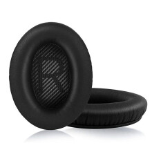 Almohadillas de Repuesto para Auriculares QC35 QC35 II Piezas de Reparación Color Negro