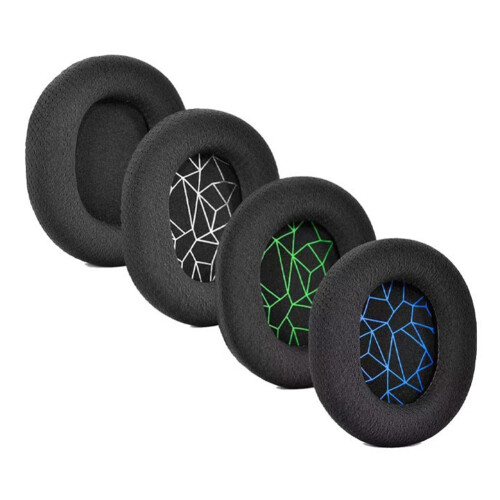Höronkuddar för  Arctis 1/3/5/7/9/Pro Wireless Headset Isolation Sponge Ear Kuddar Grönt Tryck 1