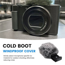 Cold Shoe Adapter with Windscreen for for ZV-1 II / ZV-1 / ZV-1F / ZV-E1 / ZV-E10 Cameras