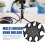 Microphone Holder, Multi Mic Holder for Wired and Wireless Mics, Multiple Microphone Organizer and Display for Mic Stand 2