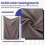 1.5x2M Photography Background Backdrop Cloth for Photo Studio Video Props Solid Color Wall Decor Light Grey 3