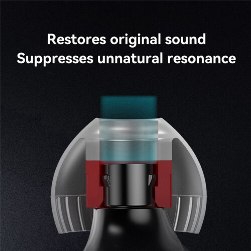 Ear-Tips Eartips Double Support Structure Silicone Earphone 3 Pairs Headphone Headset Earbuds Size L Red 1