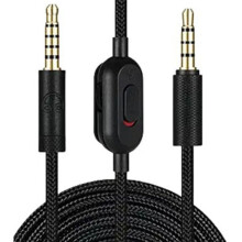 2M Replacement Audio Cable for GPRO X, G233, G433 Headphones Includes Volume Control and Mute Function Black