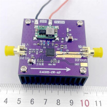 SZM2166 2.4G 2W RF Amplifier WIFI RF Power Amplifier 30DB 12V 24V for 2.4GHZ Image Transfer AMP