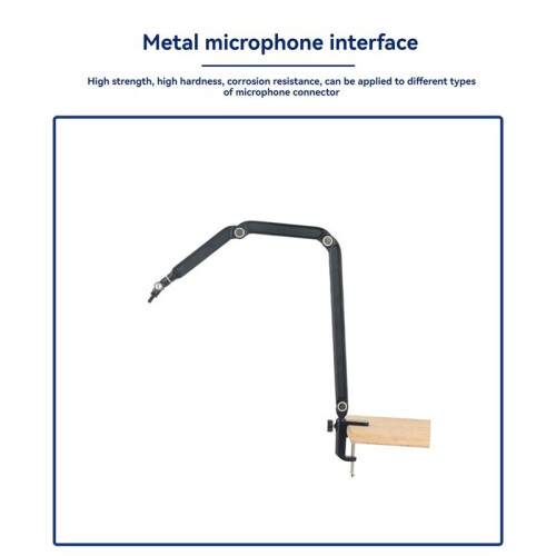 Supporto per Microfono Regolabile con Braccio A Sospensione per Microfono A Condensatore Wireless, Supporto per Braccio A Forbice per Studio di 1