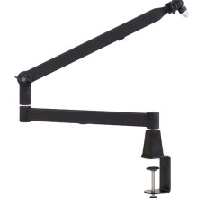 Niskie Ramię Wysięgnika Mikrofonu, Obrotowy Statyw Mikrofonowy 360, Uchwyt Mikrofonu z Adapterami 3/8 Cala 5/8 Cala, Ramię Mikrofonu