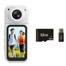 Daumenkamera, App-Steuerung, Tragbar, Magnetisch, Sport, Outdoor, Freizeit, Fotografie, Digitaler Camcorder mit Karte