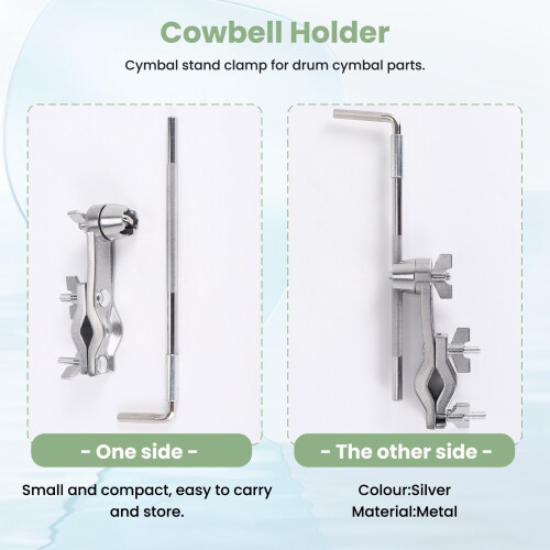 Drum Extension Clip Quick Release Mounting Accessories Universal Support Stand Cowbell Mount Bracket Drum Clamp 1