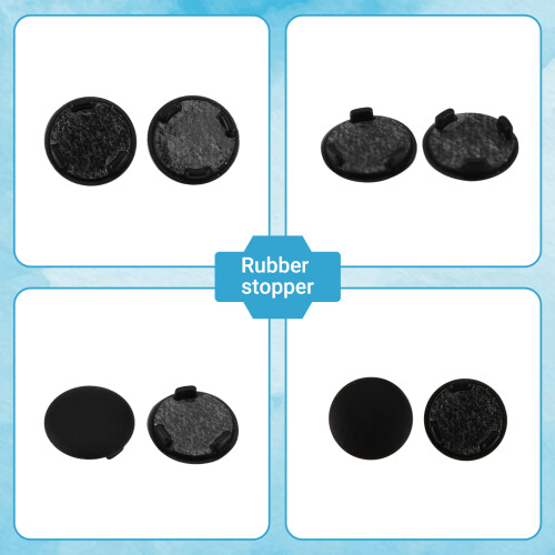 Replacement Rubber Feet for Surface Laptop Models 3, 4 - Bottom Case Foot Pad Black 2