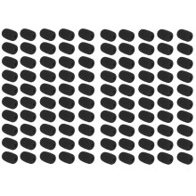 100PCS Foam Microphone Windscreen, Size Lapel Headset Mic Foam Covers for Headset Microphone 30x22x8mm