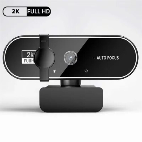 Webcam Video Camera Autofocus Streaming Web Cam with Microphone Full HD Webcams for PC Computer Laptop 2K 2