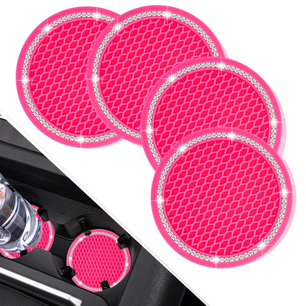 4 Pack Rhinestone Car Cup Holder Coasters For Lexus Nx 20222025, Sparkling Crystal Interior Accessories 9330225026945