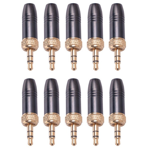25Pcs Lavalier Lapel Microphone 3.5mm Audio Plug with M6 Internal Thread Internal Thread Cable for- for-