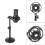 2X Spider Microphone Shock Mount Condenser Microphones Universal Shockmount Stand Microphone Mount 5