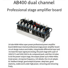 2X AB400 Dual Channel Amplifier Board 400W X2, TA1943/TTC5200 2.0 High Hifi Power Amplifier for Passive Speaker