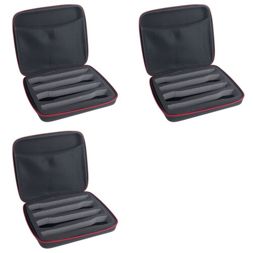 3X Wireless Microphone Bag Home Microphone Bag Performance Microphone Storage Box Outdoor Microphone Bag