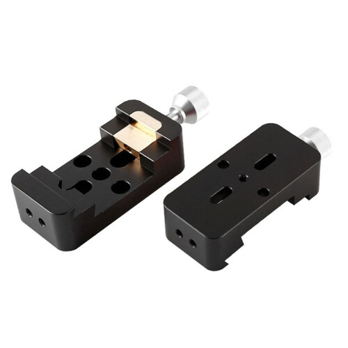 2X Small Dual-Purpose Dovetail  Guide Mirror Guide Rail Slider Astronomical Telescope Accessories Black 2