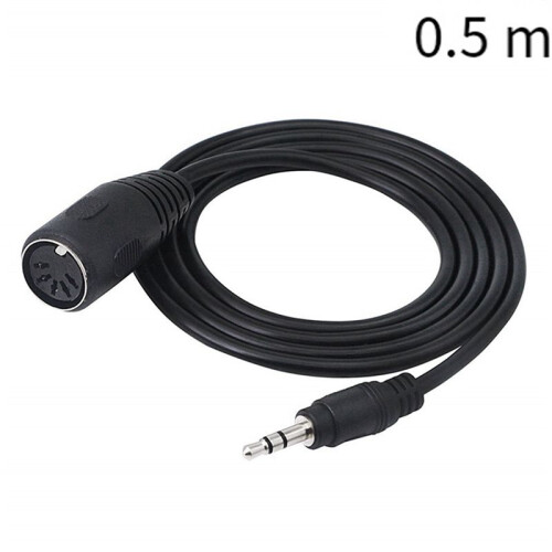 4 Pacotes de Adaptador MIDI Tipo A para 3,5 mm Cabo de 20 Polegadas, Linha de Áudio