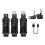 2X New 48V Capacitor XLR Adapter Wireless Microphone Transmitter Receiver for Dynamic Microphone Guitar Audio Mixer 2