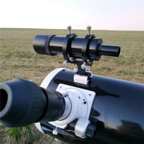 2X Adjustable Pointer Finderscope Bracket 6-Point Guidescope Rings Mount Astronomical Telescope,65mm(33mm-64mm)