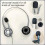 90 Pack Foam Microphone Windscreen, Size Lapel Headset Mic Foam Covers for Headset Microphone 6