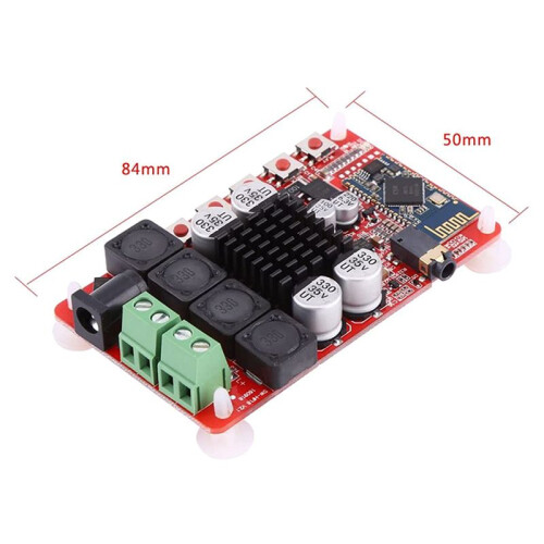 5X Placa AMP Estéreo Do Módulo Amplificador Digital de Canal Duplo TDA7492 50Wx2 com Receptor e Microfone CSR8635  V4.0 2