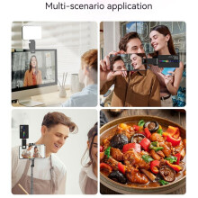 Luz de Video LED RGB M160 2700-6500K Lámpara de Relleno para Fotografía de Mano CRI95+ Luz de Bolsillo para Vlogs con Zapata Fría de 1800 MAh