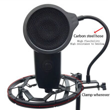 Estudio Transmisión en Vivo Grabación Filtro Antipop Micrófono Máscara Protectora Profesional Filtro Accesorios Micrófono Filtro Antipop
