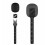2X Interview Microphone Adapter with Windshield Foam for  GO II for  Mic 1 2 Wireless Lavalier Microphone 3