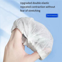 300Pcs Gaming Cafe Disposable Headset Cover Non-Woven Headband Dustproof Sweatproof Headset Cover, White