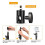 4PCS Light Stand Adapter Rapid Adapter Convert Multi Functional Adapter, Light Stand Tip Boom Arm Photography Accessory 2