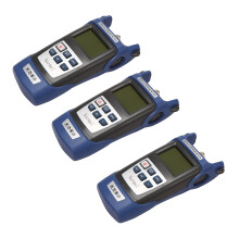 3X Handheld Optical Power Meter High Precision Optical Fiber Tester Optical Attenuation Test with Fc/Sc Adapter