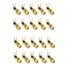 Rechteckige Spaten Gabel & Binde Pfosten - 4 mm Bananen Stecker Buchse - Spaten Gabel Anschluss für Lautsprecher & Leistung & VerstäRker (20 Pack)