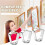 40 Pack Adjustable Picture Hanging Hook Rail Hanger Hooks for Art Hanging Systems and Other Picture Display Systems 8