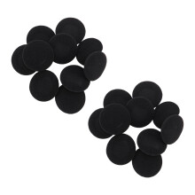 20 Pcs Sponges Protective Measures Soft Black Ear Cover Cushion for Headphone 5cm