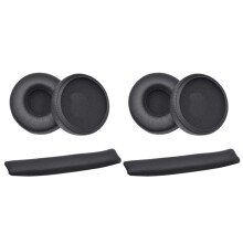 Earpads Cushion Cover Leather Headband Replacement for Synchros E40BT E40 Headphones 2 Set