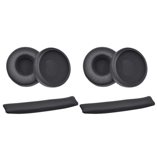 Earpads Cushion Cover Leather Headband Replacement   for  Synchros E40BT E40  Headphones 2 Set