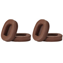 4x Ear Cushions Memory Foam Earpads Cover Replacement Ear Pads for ATH M50X Fits M40X M30X M20 Brown
