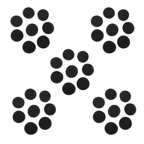 20 Pair 60mm Replacement Ear Foam Earphone Pad Covers for Headset Headphone Black 1