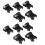 10Pcs Quick Release Buckle Clip Basic Base Mount for  HERO (2018) 6 5 4 3+ 3 2 1 Black Silver 1