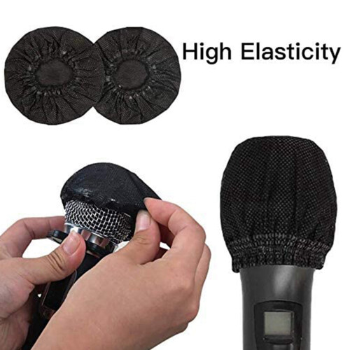 500 Pcs Disposable Microphone Covers, Windscreen Mic Covers, Handheld Microphone Protective Cap for Karaoke 2